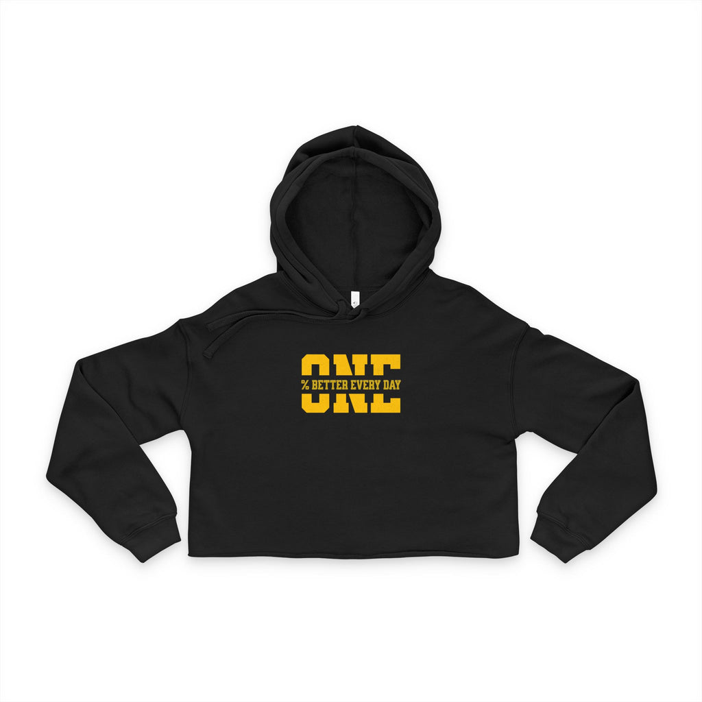 ONE: Get Better Every Day Motivational Women’s Crop Hoodie