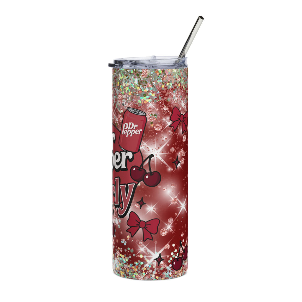 20oz 'Dr Pepper Girly' Maroon Cherry Design