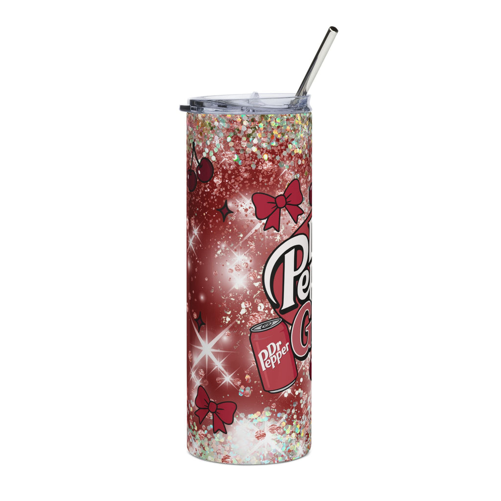 20oz 'Dr Pepper Girly' Maroon Cherry Design