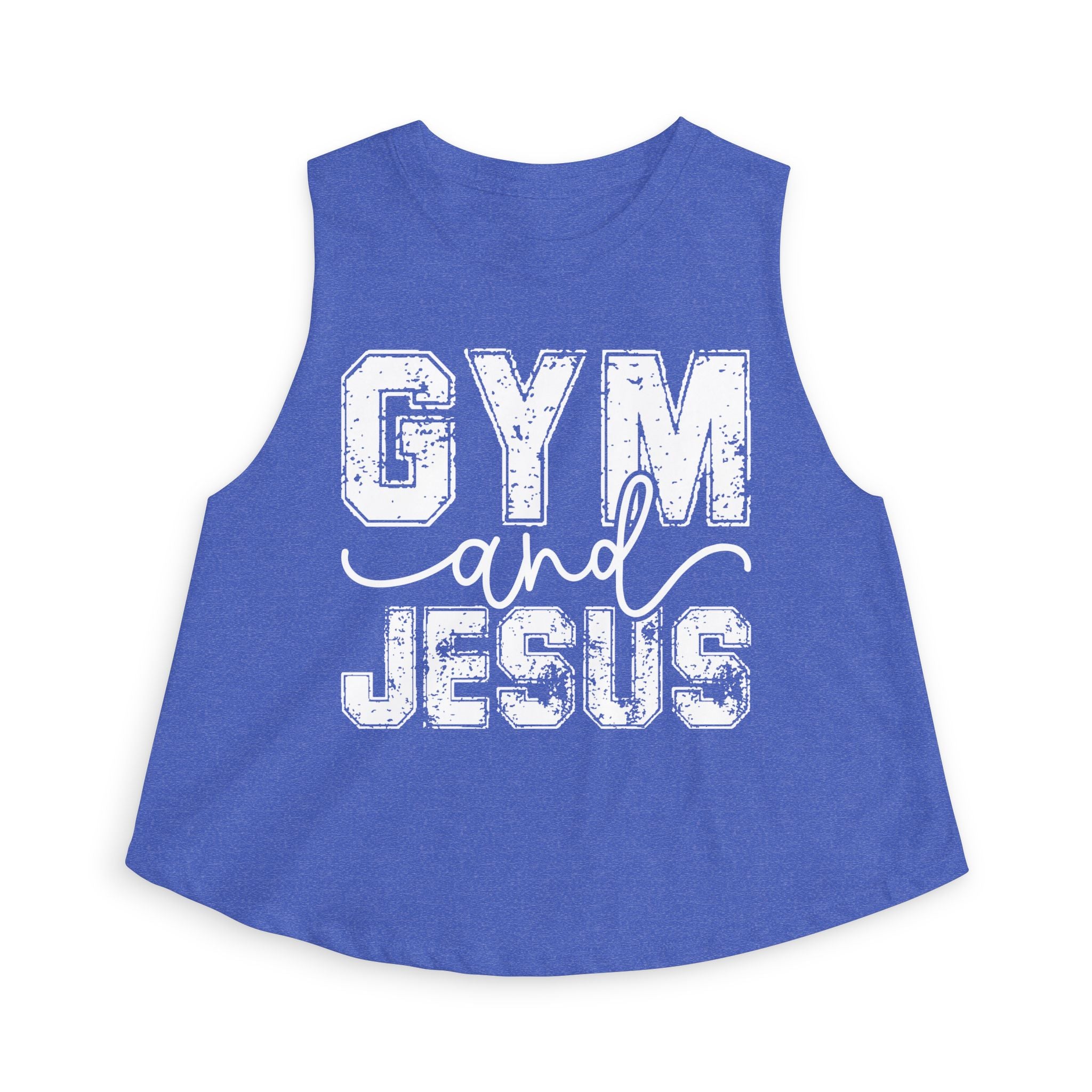 Gym and Jesus Crop Tank Top