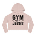 Cropped Hoodie — "Gym and Jesus" Christian Fitness Crop Top